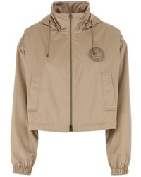 Fendi - Cappuccino Polyester Windbreaker - Lyst