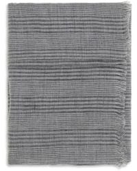Brunello Cucinelli - Linen Scarf With Lurex Details - Lyst