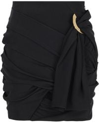 Celine - Draped Mini Skirt - Lyst