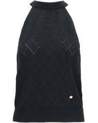 Balmain - Top Sleeveless Merino Wool Crewneck - Lyst