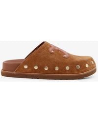 Celine - Pitea Suede Sandals - Lyst