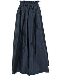Herno - Skirt With Logo Plaque On The Side And Elastic Waist - Lyst