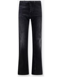 Gucci - Denim Jeans With Nastro Web Profiles - Lyst