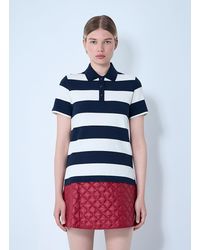 Moncler - Striped Polo Shirt - Lyst