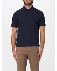 Saint Laurent - Cotton Knit Polo Shirt - Lyst