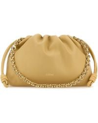 Loewe - Cream Nappa Leather Medium Flamenco Clutch - Lyst