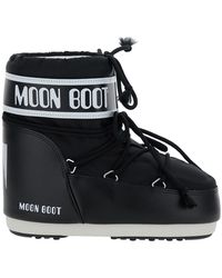 Moon Boot - 'Icon' Snow Ankle Boots With Maxi Logo Print On The Side - Lyst