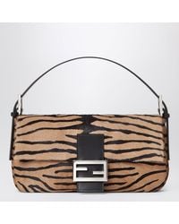 Fendi - Baguetteâ 26424 Tiger-Print Pony-Effect Leather Re Edition Bag - Lyst