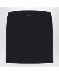 Miu Miu - Cotton Top With Logo - Lyst