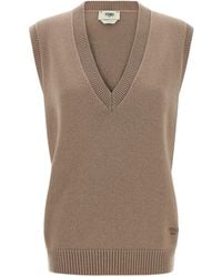 Fendi - Cashmere Vest Gilet - Lyst