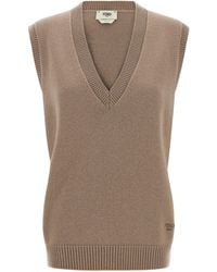 Fendi - Cashmere Vest Gilet - Lyst