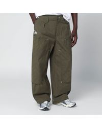 KENZO - Khaki Cotton Trousers - Lyst
