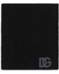 Dolce & Gabbana - Dolce & Gabbana Ribbed Virgin Wool Scarf - Lyst