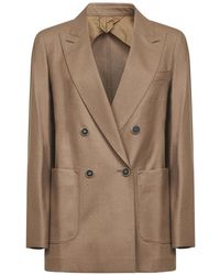 Max Mara - Tobacco Stretch Cashmere Harald Blazer - Lyst