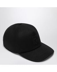 Fendi - Wool And Cashmere Baseball Cap - Lyst