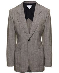 Bottega Veneta - Single-Breasted Slim-Fitted Jacket With Single Button - Lyst