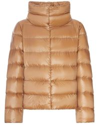 Herno - Padded Down Jacket With A Wrap-Around Collar - Lyst