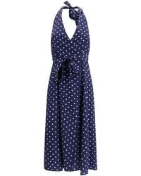 P.A.R.O.S.H. - Polka-Dot Silk Dress - Lyst