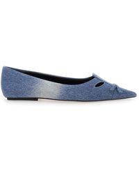 Marc Jacobs - Denim Ballet Flats Kat - Lyst