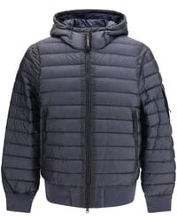 C.P. Company Dd Shell Hooded Down Jacket in Blue for Men | Lyst