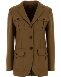 Max Mara - Camel Wool Locusta Blazer - Lyst