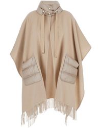 Herno - Poncho Wool-Nylon - Lyst