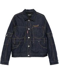 DSquared² - Cargo Denim Jacket - Lyst