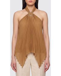 Max Mara - Valzer Pleated Polyester Top - Lyst