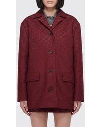 Gucci - Gg Cotton Blend Jacket With Crystals - Lyst