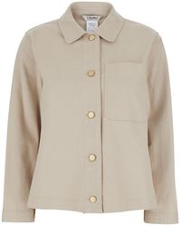 Max Mara - 'S Maxmara 'Fascino' Shirt With Classic Collar And Jewel Buttons - Lyst