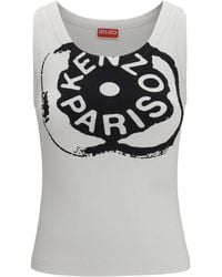 KENZO - “Boke Flower 2.0” Ribbed Tank Top - Lyst