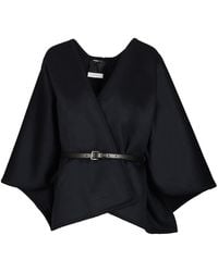 Max Mara - Double Wool Drap Cape - Lyst