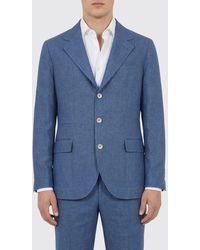 Brunello Cucinelli - Single-Breasted Linen Blazer - Lyst
