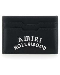 Amiri - Leather Card Holder With Logo Details - Lyst