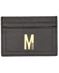 Moschino - Card Holder With Plaque - Lyst