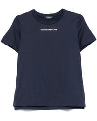 Max Mara - Logo Cotton T-Shirt - Lyst