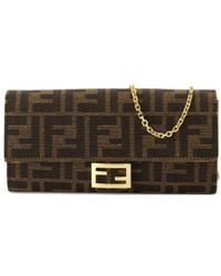 Fendi - Ff-Print Wallet - Lyst