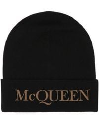 McQueen - Cashmere Beanie Hat - Lyst