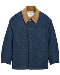Ami Paris - Worker Denim Jacket - Lyst
