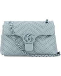 Gucci - Light Nappa Leather Small Gg Marmont Shoulder Bag - Lyst