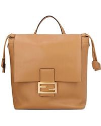 Fendi - Small Leather Backpack - Lyst
