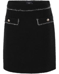 Fay - Wool Short Skirt - Lyst