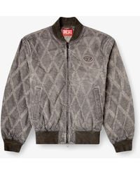 DIESEL - J-Type-Treat Diamond-Quilted Cotton Blend Jacket - Lyst