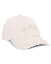 Ganni - Organic Cotton Baseball Cap - Lyst