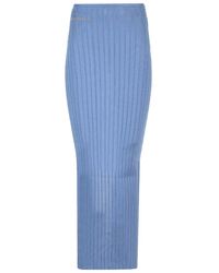 Marni - Long Celestial Ribbed Skirt - Lyst