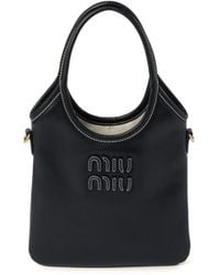 Miu Miu - Calf Leather Ivy Tote Bag - Lyst