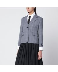 Maison Kitsuné - Checked Singlebreasted Blazer - Lyst