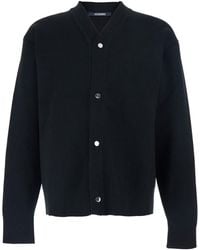 Jacquemus - V-Neck Cardigan With J Logo On The Back - Lyst