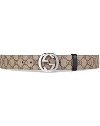 Gucci - Reversible Belt With Interlocking G Buckle, Size 100 - Lyst