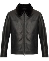 Brioni - Leather Jacket - Lyst